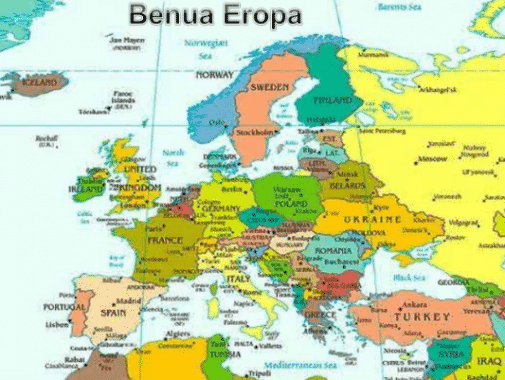 Detail Peta Benua Eropa Nomer 6