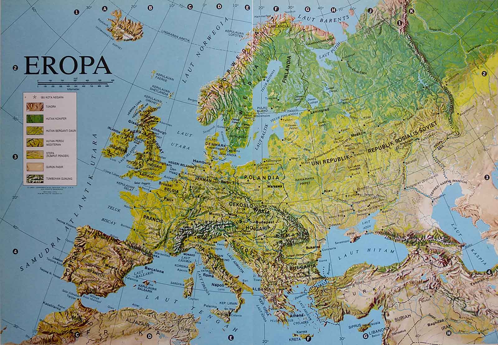 Detail Peta Benua Eropa Lengkap Nomer 22