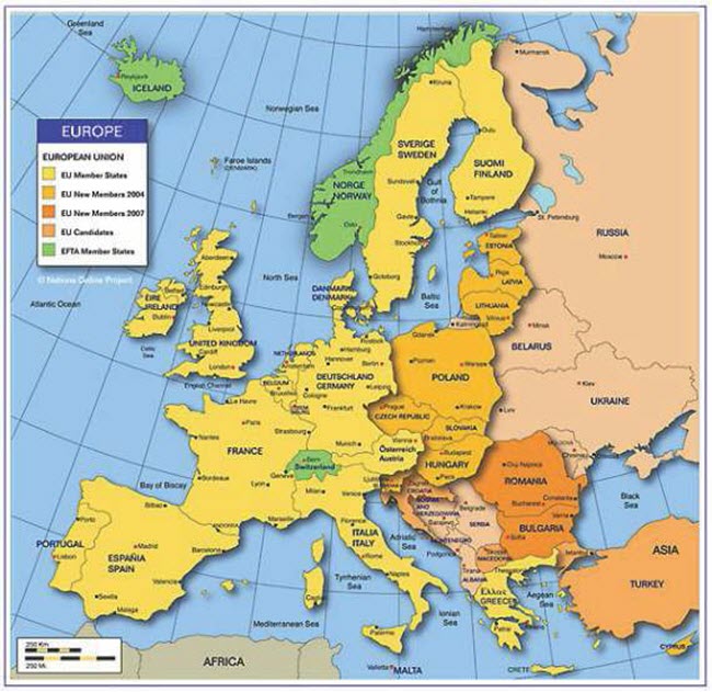 Detail Peta Benua Eropa Lengkap Nomer 23
