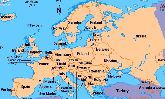 Detail Peta Benua Eropa Lengkap Nomer 54