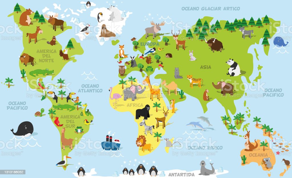 Detail Peta Dunia Kartun Nomer 10