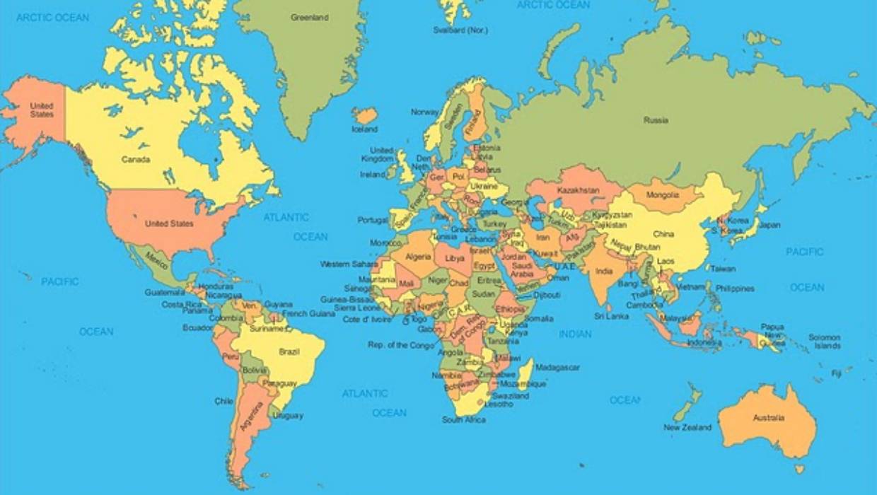 Detail Peta Dunia Lengkap Dengan Nama Negara Nomer 6