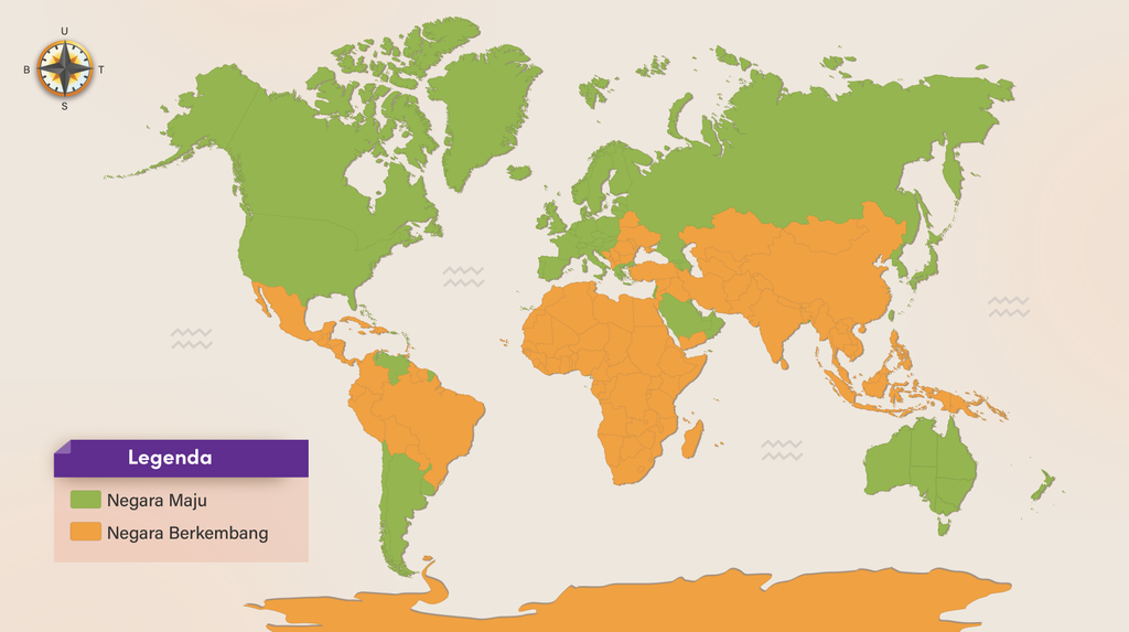 Detail Peta Dunia Negara Maju Dan Berkembang Nomer 13