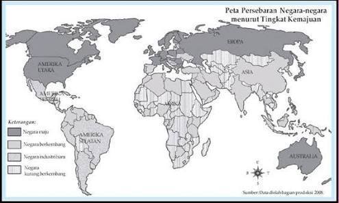 Detail Peta Dunia Negara Maju Dan Berkembang Nomer 14