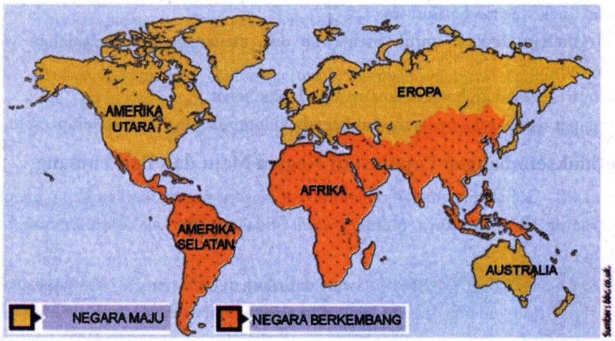 Detail Peta Dunia Negara Maju Dan Berkembang Nomer 3