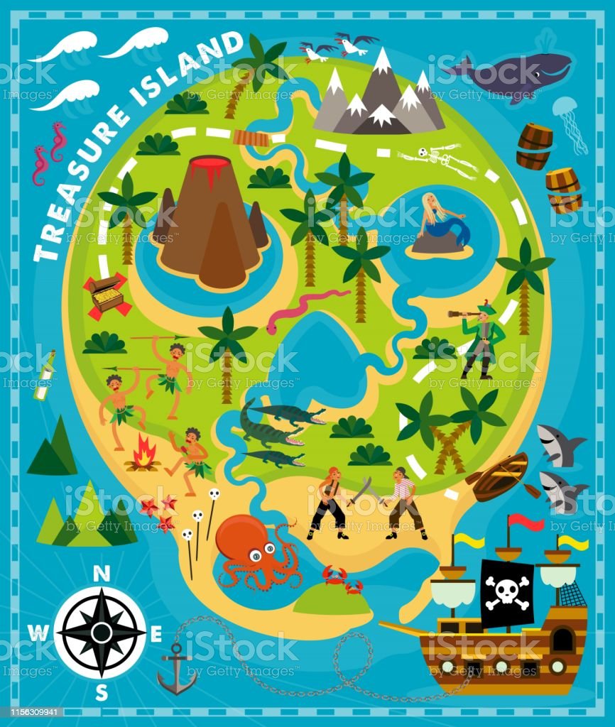 Detail Peta Harta Karun Kartun Nomer 3