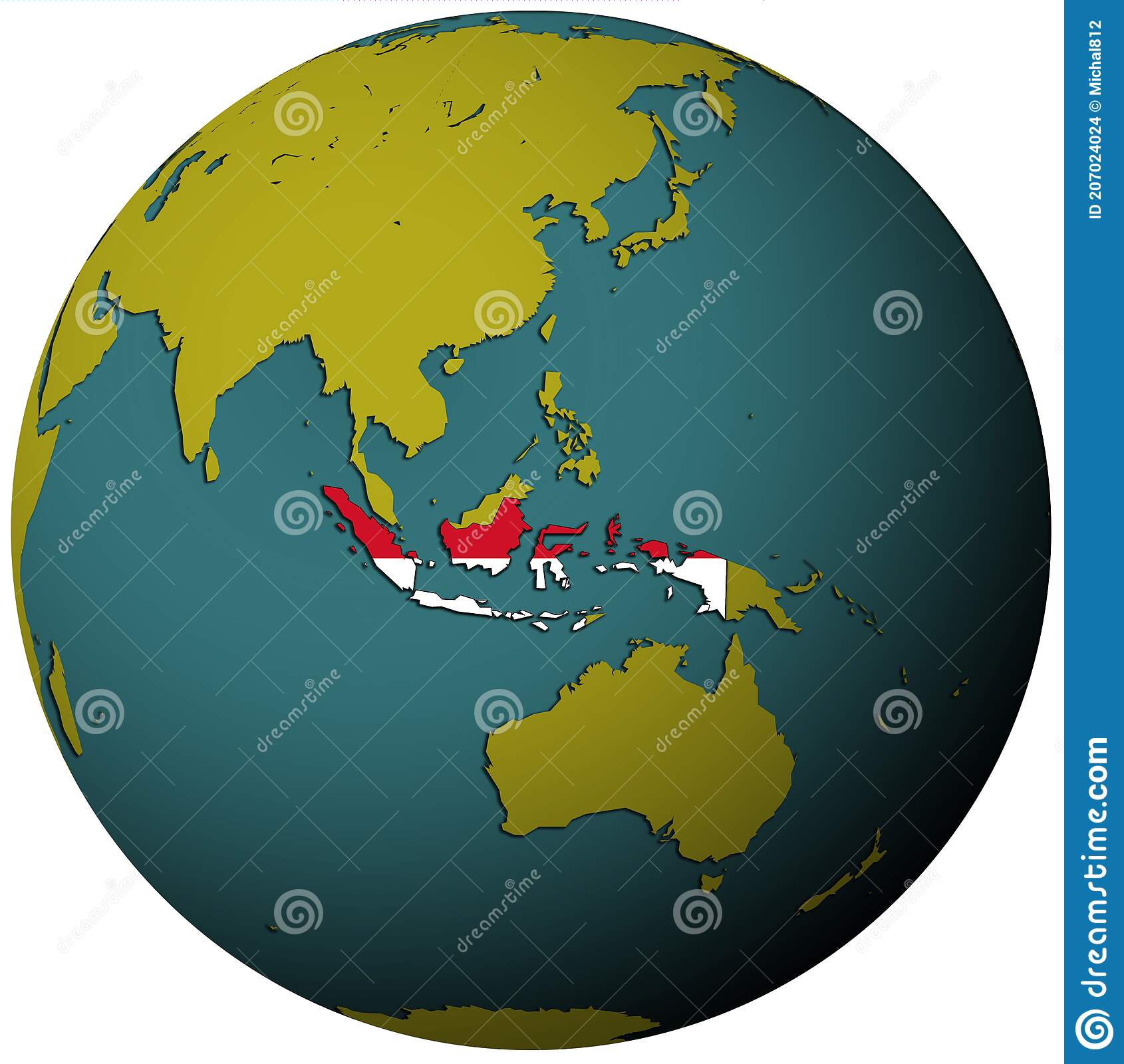 Detail Peta Indonesia Globe Nomer 3