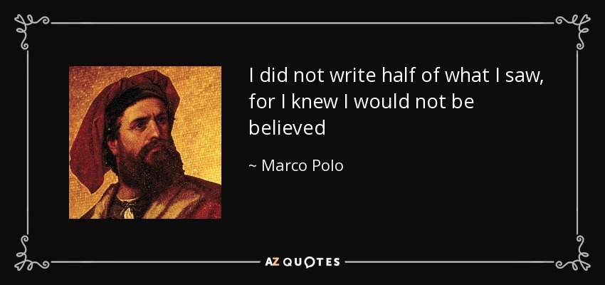 Marco Polo Famous Quotes - KibrisPDR