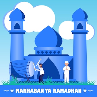 Detail Marhaban Ya Ramadhan Gambar Kartun Masjid Nomer 54