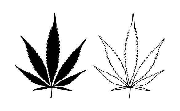 Detail Marijuana Leaf Outline Nomer 36