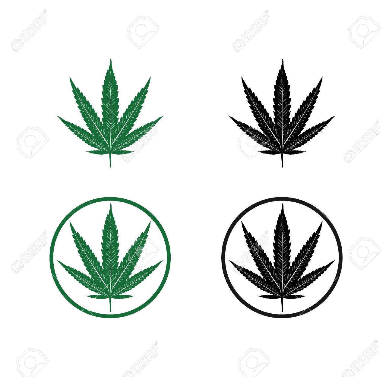 Download Marijuana Leaf Silhouette Vector Nomer 13