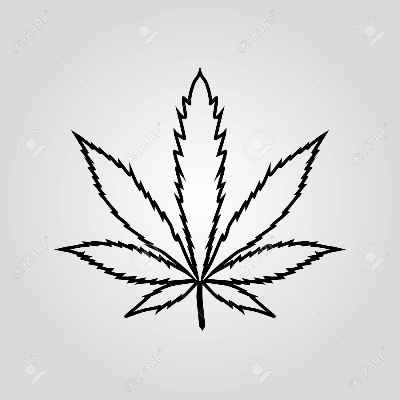 Detail Marijuana Leaf Silhouette Vector Nomer 5