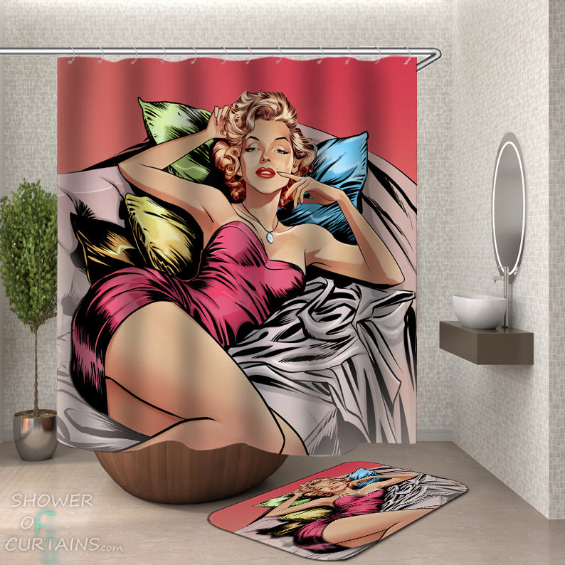 Detail Marilyn Monroe Bathroom Rug Nomer 13