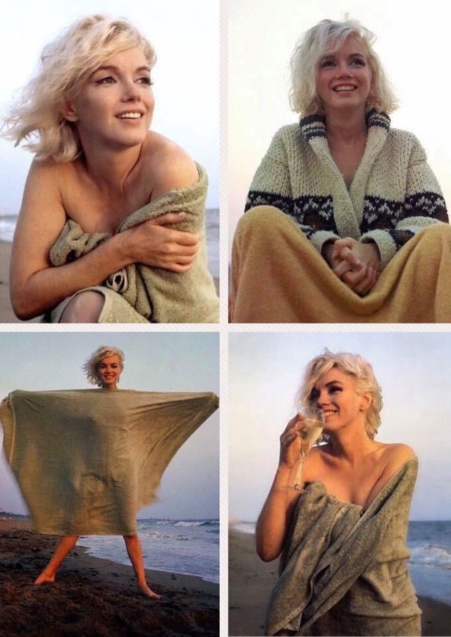 Detail Marilyn Monroe Beach Sweater Photo Nomer 23