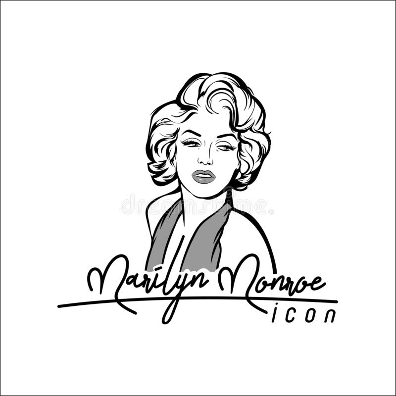 Detail Marilyn Monroe Clipart Black And White Nomer 11