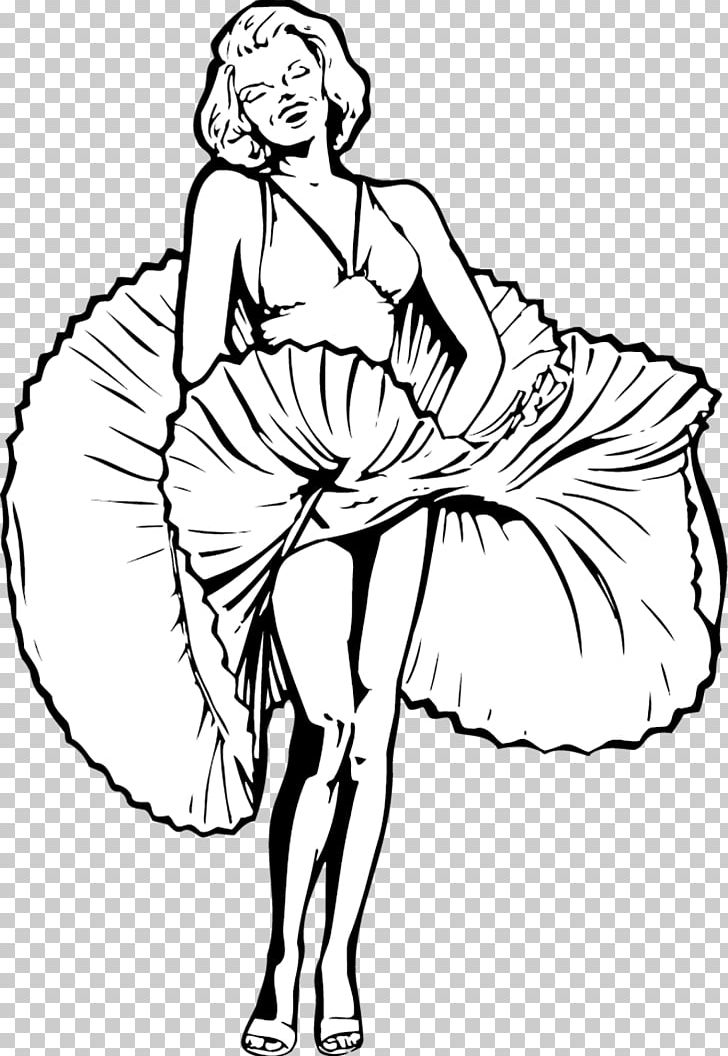 Detail Marilyn Monroe Clipart Black And White Nomer 13