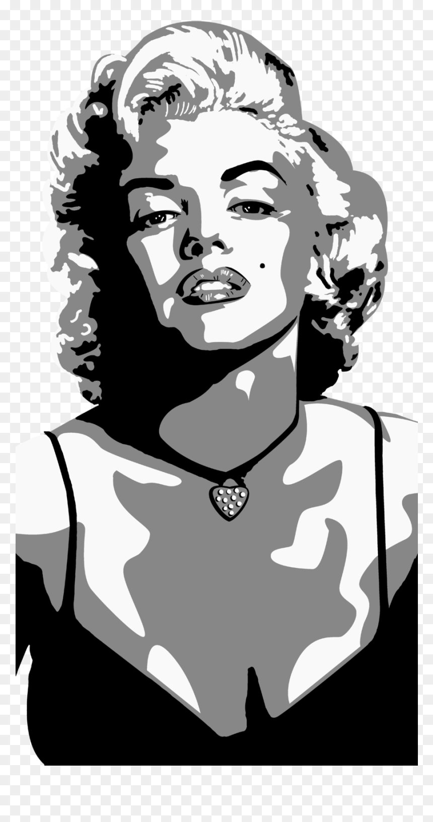 Detail Marilyn Monroe Clipart Black And White Nomer 16