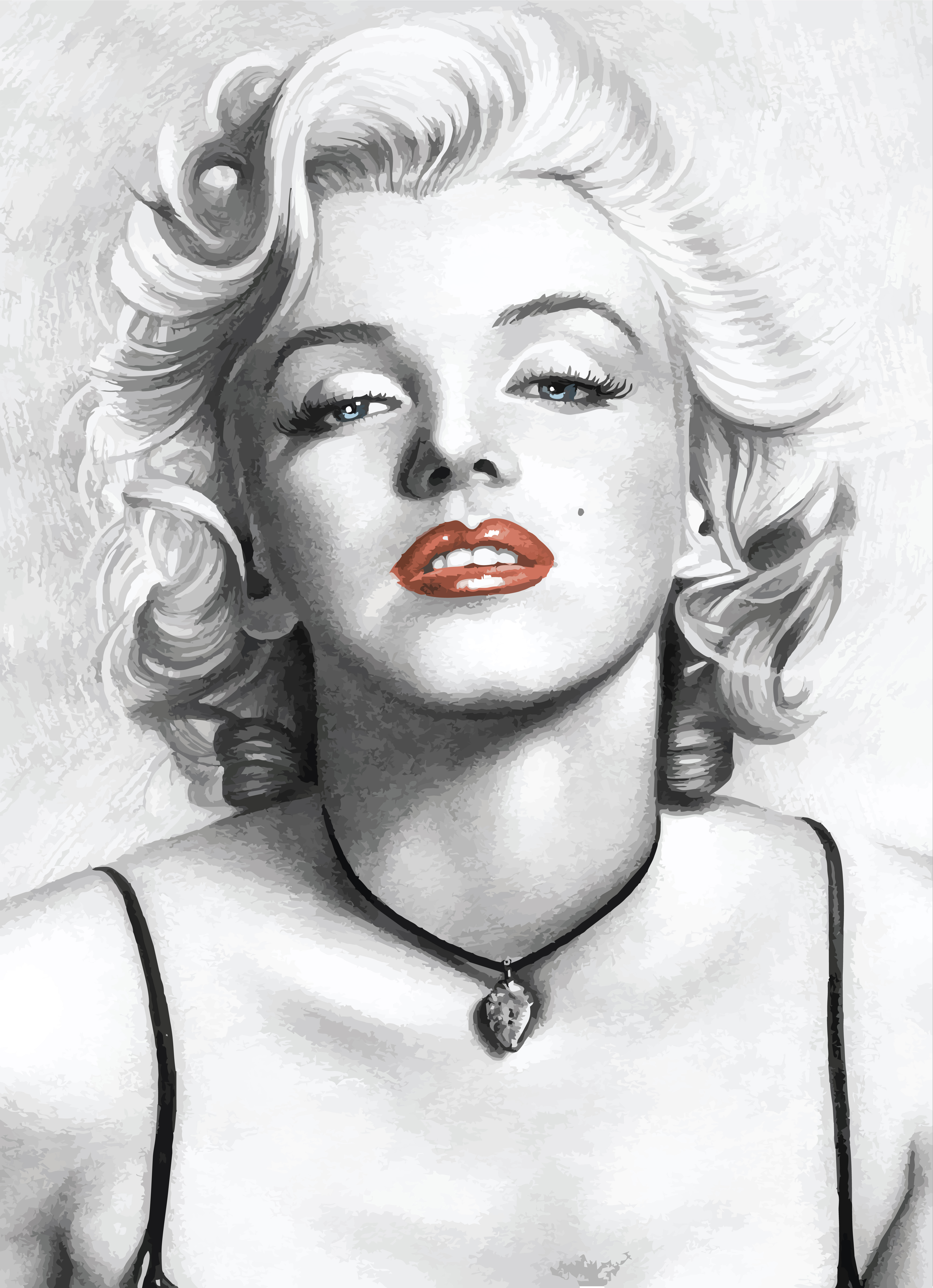 Detail Marilyn Monroe Clipart Black And White Nomer 23