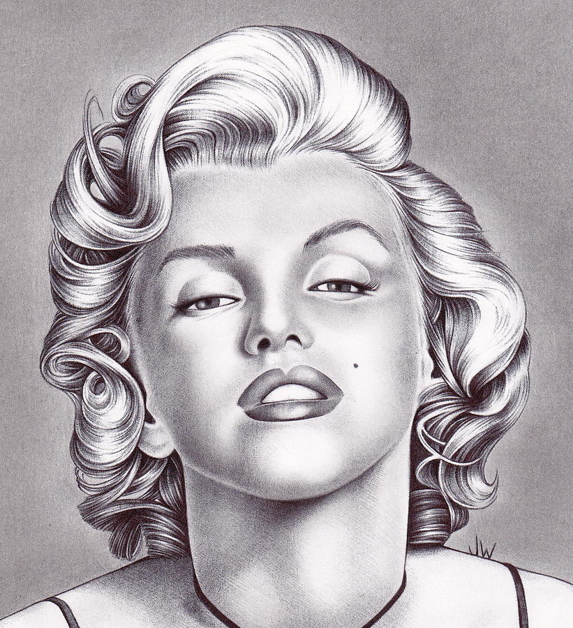 Detail Marilyn Monroe Drawing Pencil Easy Nomer 21