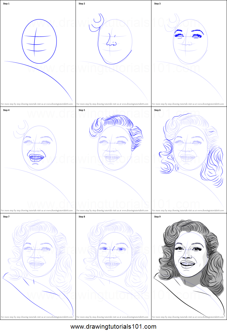 Detail Marilyn Monroe Drawing Pencil Easy Nomer 25