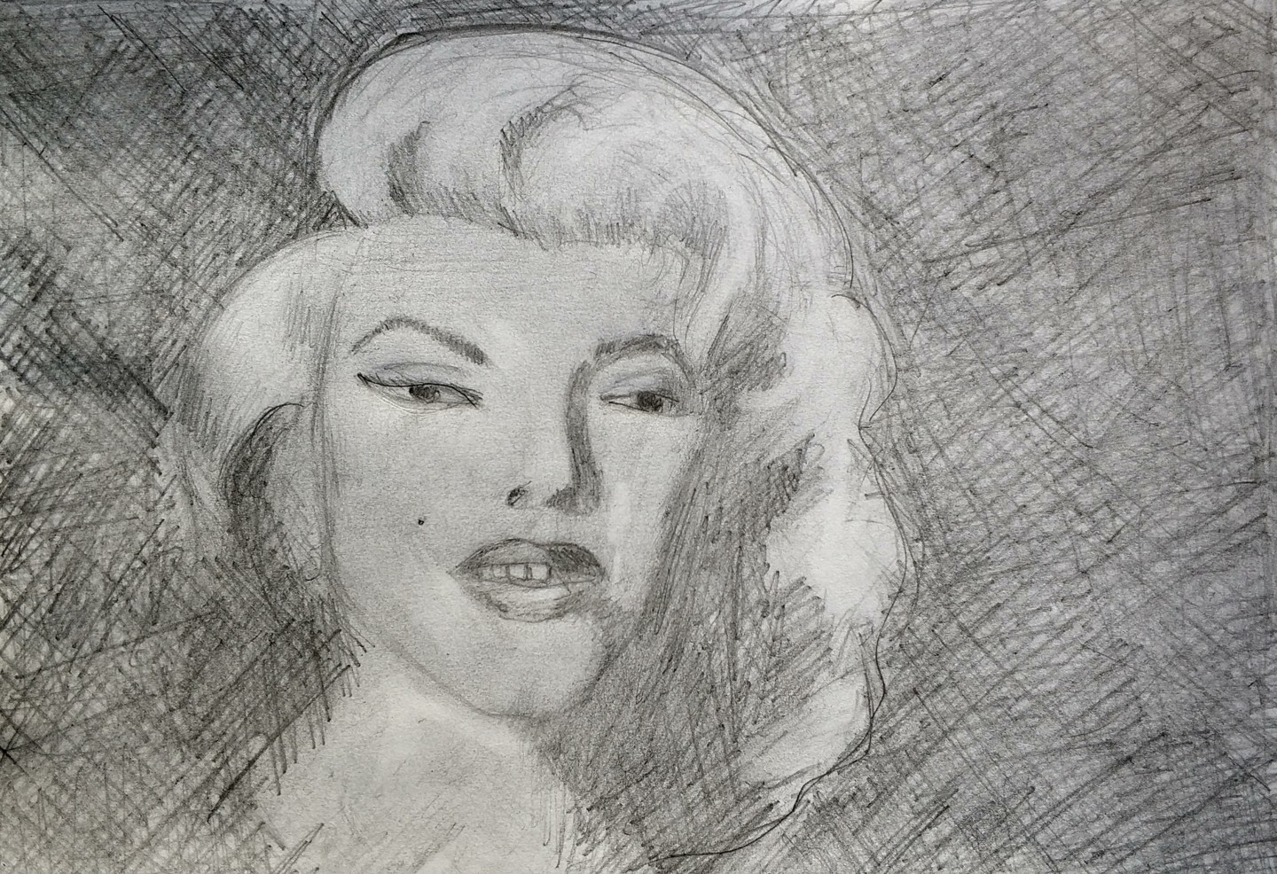 Detail Marilyn Monroe Drawing Pencil Easy Nomer 28
