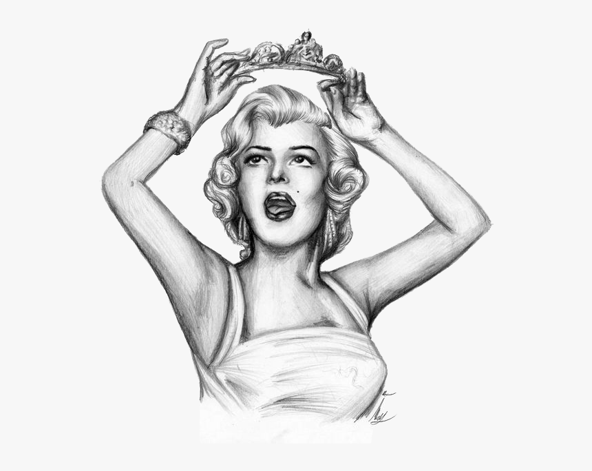 Detail Marilyn Monroe Drawing Pencil Easy Nomer 41
