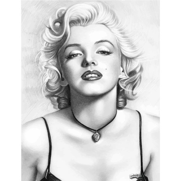 Detail Marilyn Monroe Drawing Pencil Easy Nomer 44