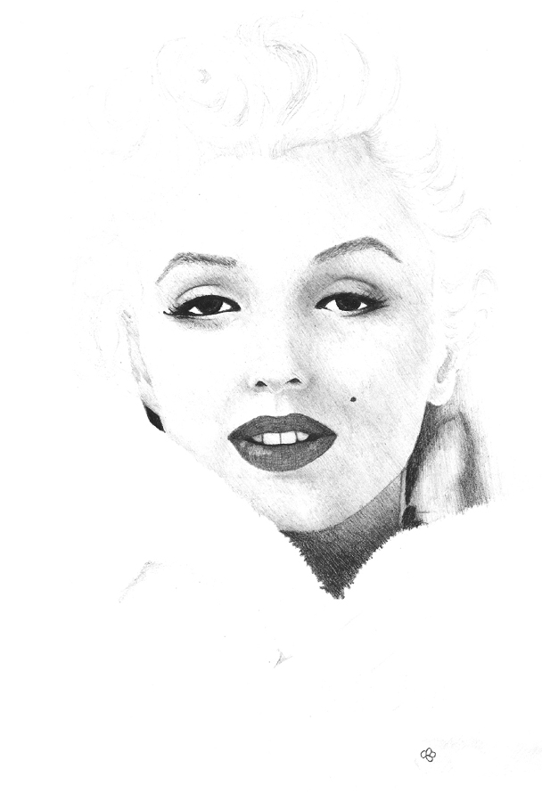 Detail Marilyn Monroe Drawing Pencil Easy Nomer 49