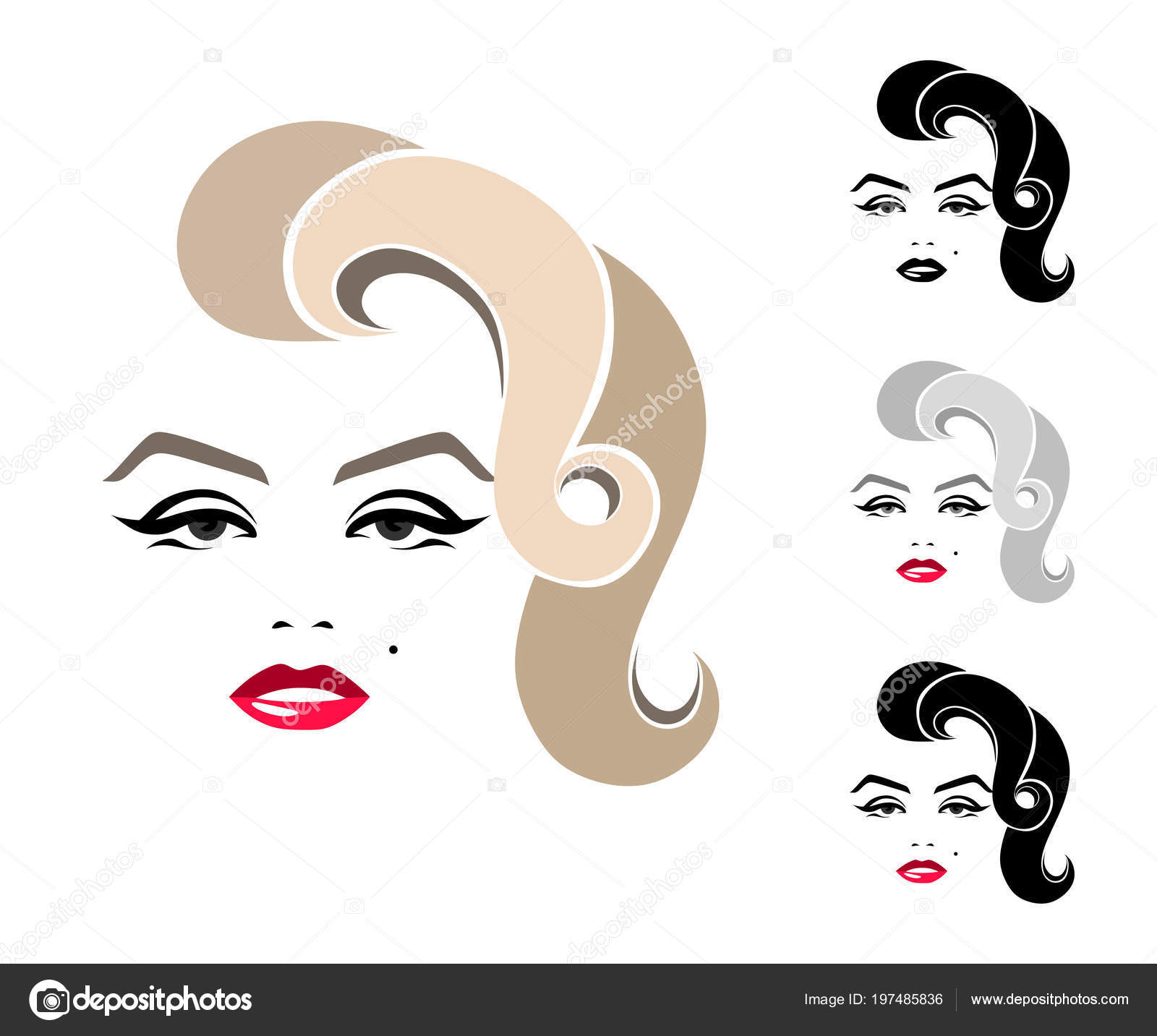 Detail Marilyn Monroe Face Silhouette Nomer 19
