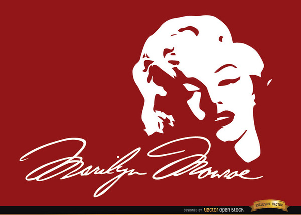 Detail Marilyn Monroe Face Silhouette Nomer 23