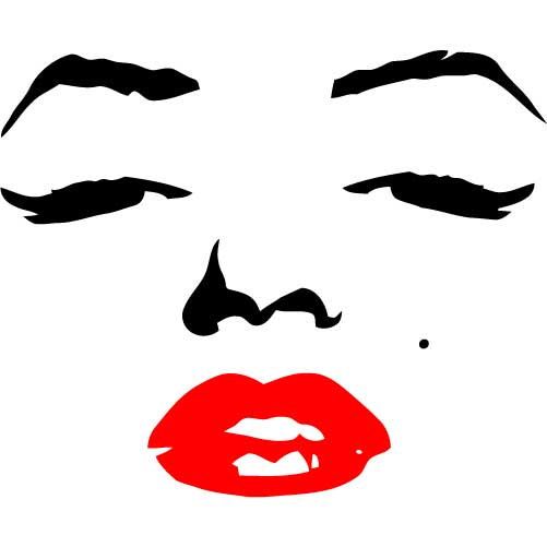 Detail Marilyn Monroe Face Silhouette Nomer 4