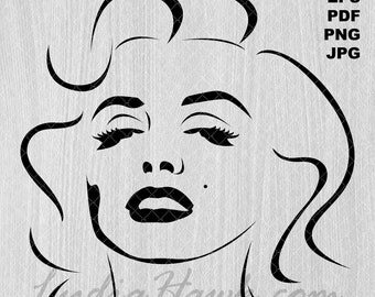 Detail Marilyn Monroe Face Silhouette Nomer 33