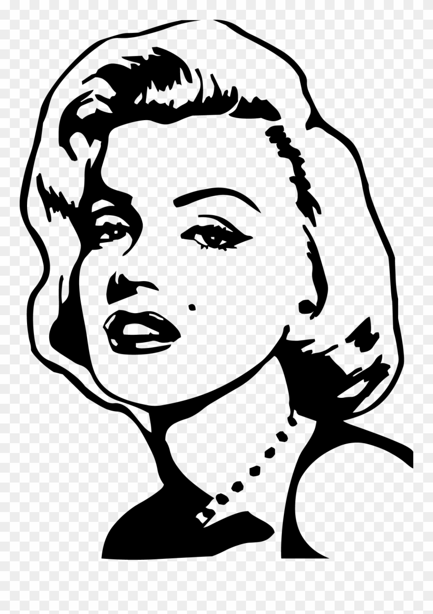 Detail Marilyn Monroe Face Silhouette Nomer 34