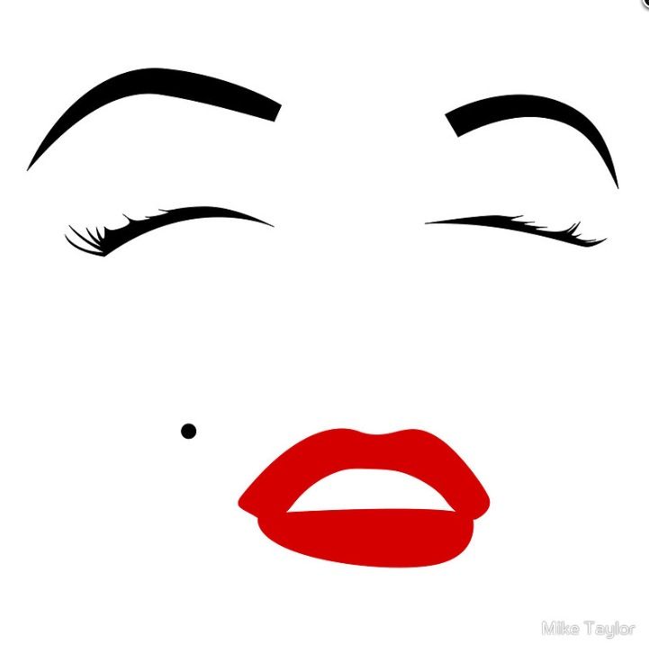 Detail Marilyn Monroe Face Silhouette Nomer 5