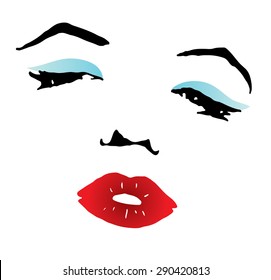 Detail Marilyn Monroe Face Silhouette Nomer 51