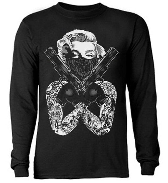 Detail Marilyn Monroe Gangster Shirt Nomer 13
