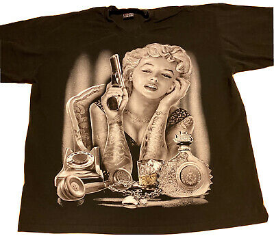 Detail Marilyn Monroe Gangster Shirt Nomer 20