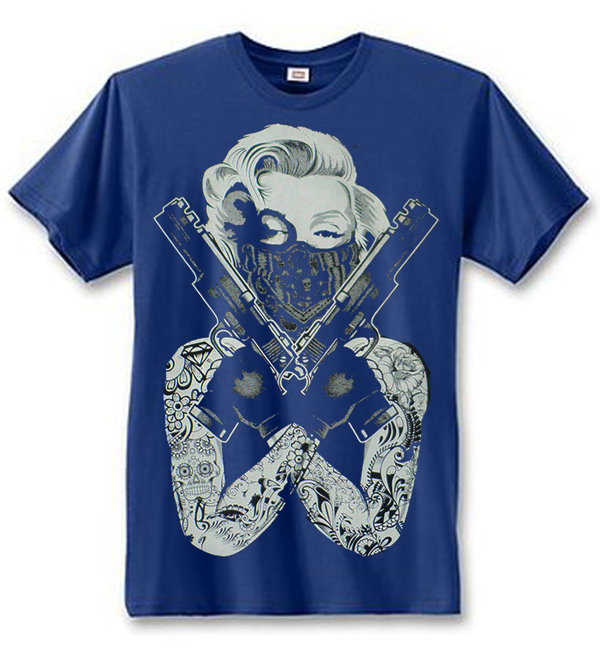 Detail Marilyn Monroe Gangster Shirt Nomer 24