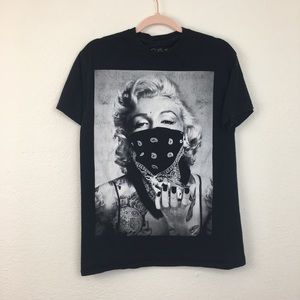 Detail Marilyn Monroe Gangster T Shirt Nomer 5