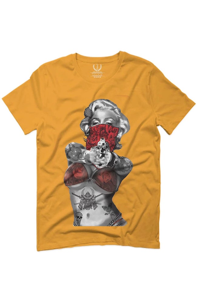 Detail Marilyn Monroe Gangster T Shirt Nomer 44