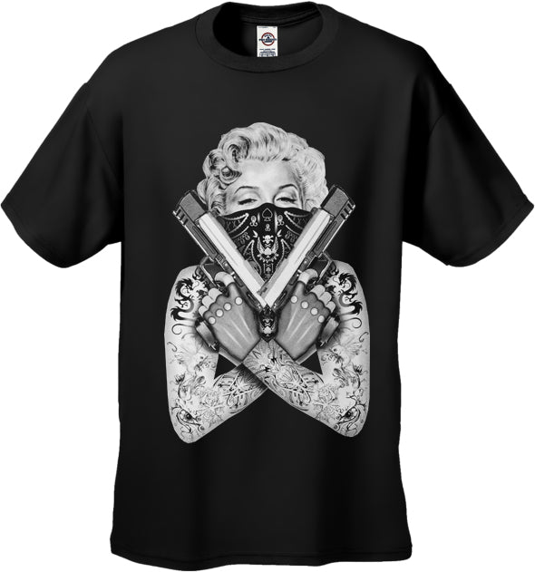 Download Marilyn Monroe Gangster Tshirts Nomer 6