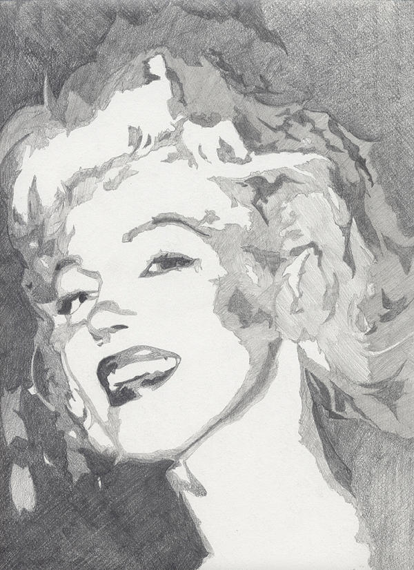Detail Marilyn Monroe Pencil Sketch Nomer 44
