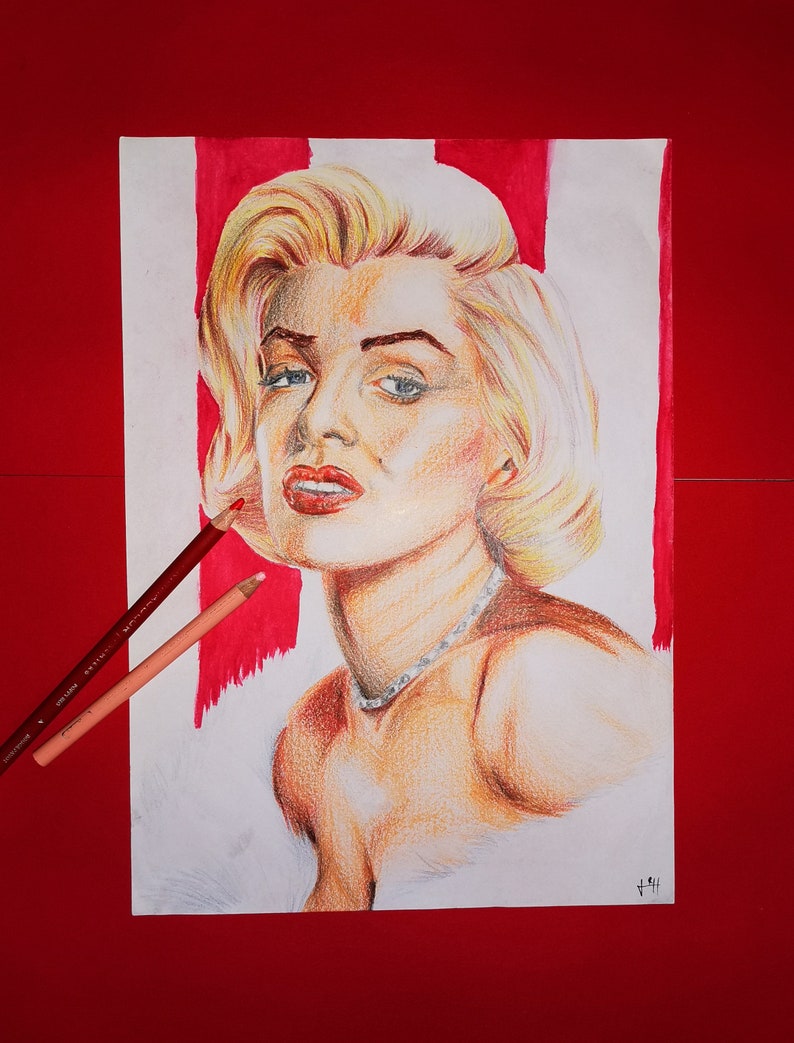Detail Marilyn Monroe Pencil Sketch Nomer 47
