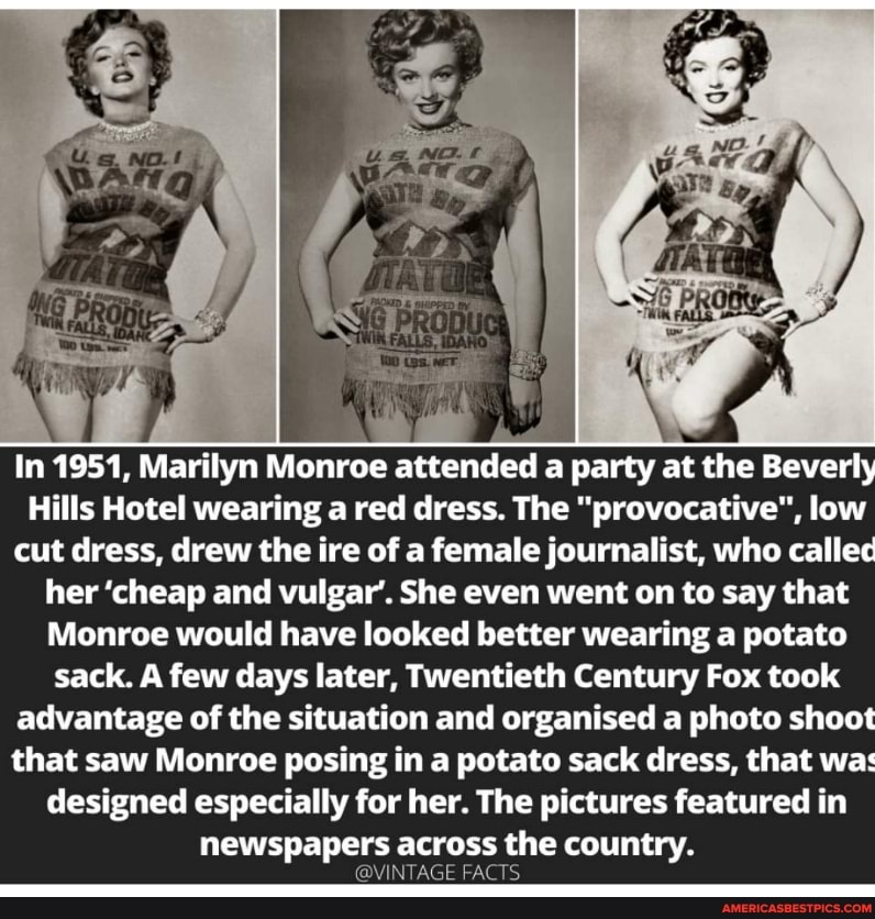 Detail Marilyn Monroe Potato Sack Meme Nomer 40