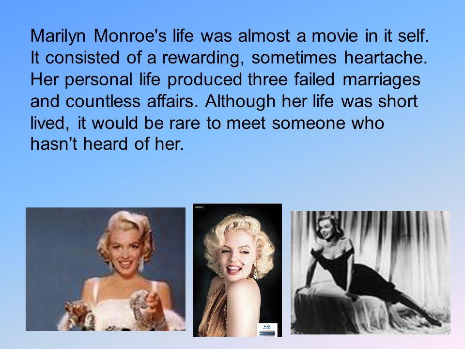 Detail Marilyn Monroe Powerpoint Nomer 20