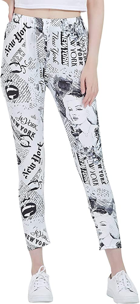 Detail Marilyn Monroe Print Leggings Nomer 2