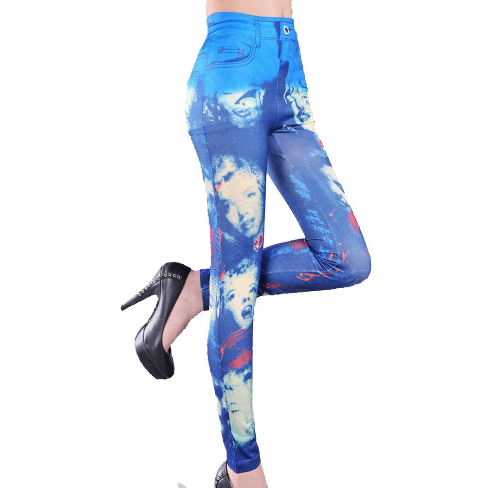 Detail Marilyn Monroe Print Leggings Nomer 48