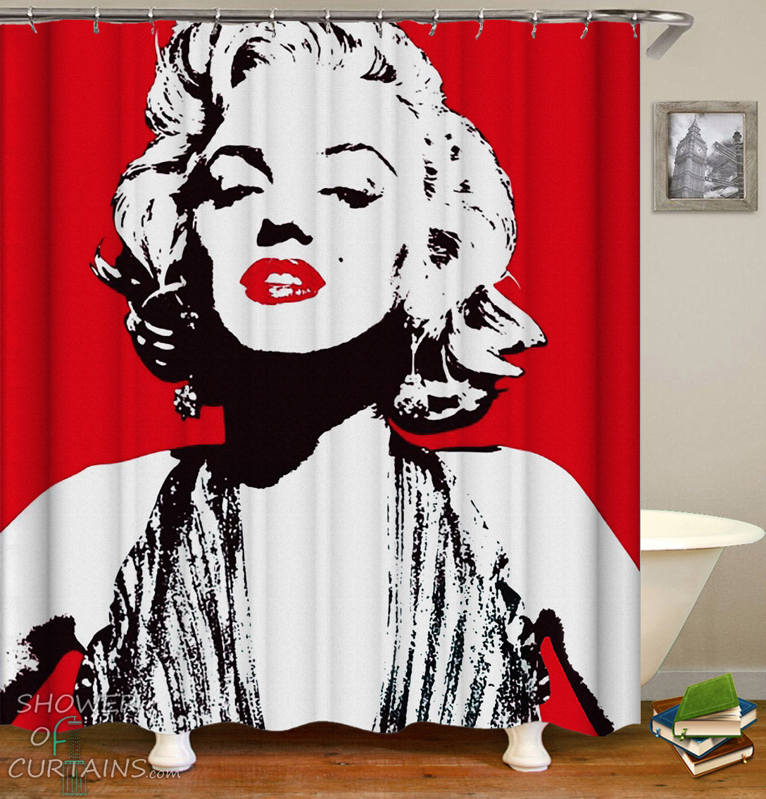 Detail Marilyn Monroe Shower Curtains Nomer 3