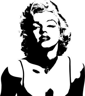 Detail Marilyn Monroe Silhouette Drawing Nomer 12