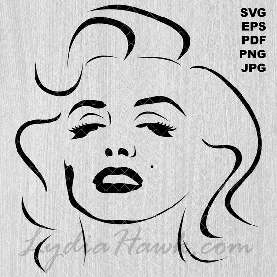 Detail Marilyn Monroe Silhouette Drawing Nomer 16